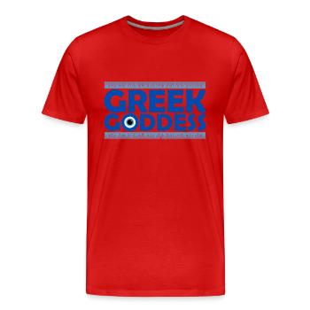 Griechenland Urlaub Flagge Balkan Korfu Athen - Männer Premium Bio T-Shirt - Rot - Vorne - Damien (186cm)