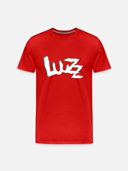 LuuZz „glitch“ - Männer Premium Bio T-Shirt - Rot