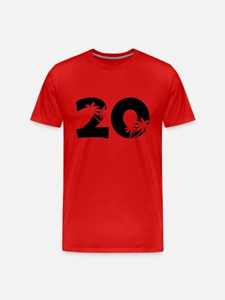 20 - Men's Premium Organic T-Shirt - red