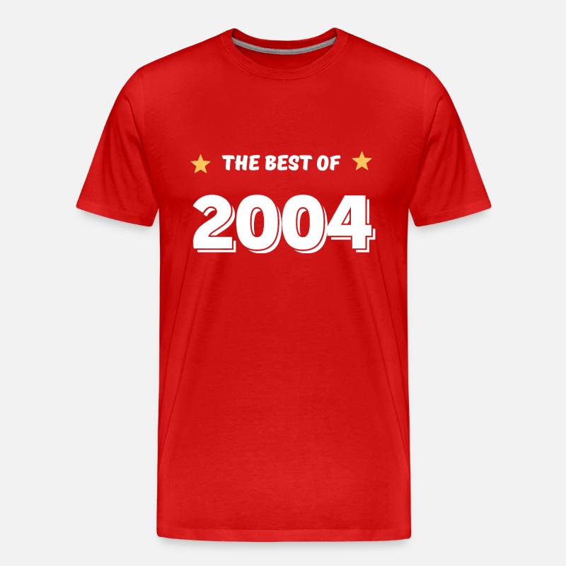 Das Beste aus 2004 - Männer Premium Bio T-Shirt - Rot