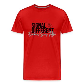 Emotions Sans Filtre FR - T-shirt bio Premium Homme - rouge - Devant - Damien (186cm)