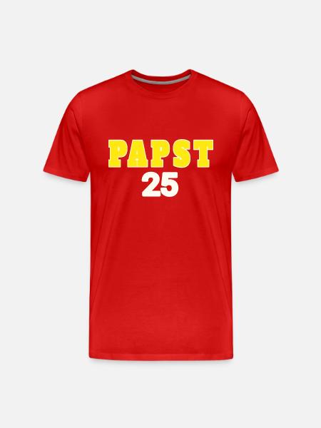 Pope 25 - Men's Premium Organic T-Shirt - red