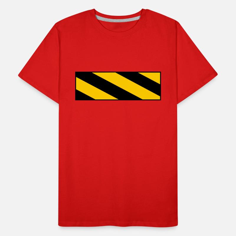 panneau d'avertissement T-shirt bio Premium Homme