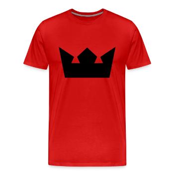 krone - Männer Premium Bio T-Shirt - Rot - Vorne - Damien (186cm)