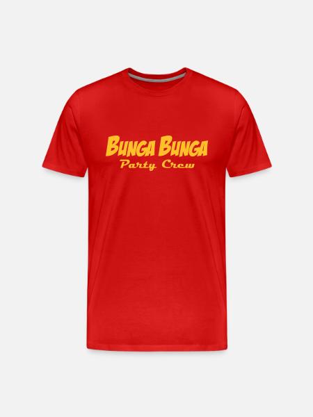 BungaBunga Party Crew - Men's Premium Organic T-Shirt - red