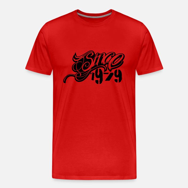 since 1979 - Männer Premium Bio T-Shirt - Rot