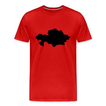 Kasachstan - Männer Premium Bio T-Shirt - Rot - Vorne - Damien (186cm)