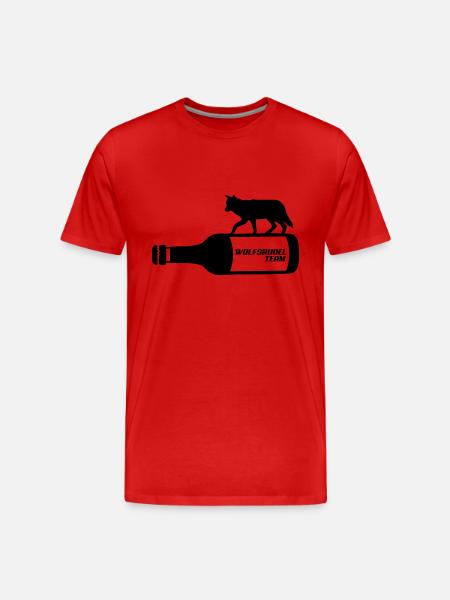 wolfsrudel_team - Männer Premium Bio T-Shirt - Rot