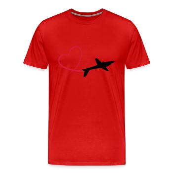 Kunstflug aerobatic Fox Geschenk - Männer Premium Bio T-Shirt - Rot - Vorne - Damien (186cm)