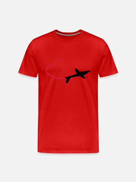 Kunstflug aerobatic Fox - Men's Premium Organic T-Shirt - red