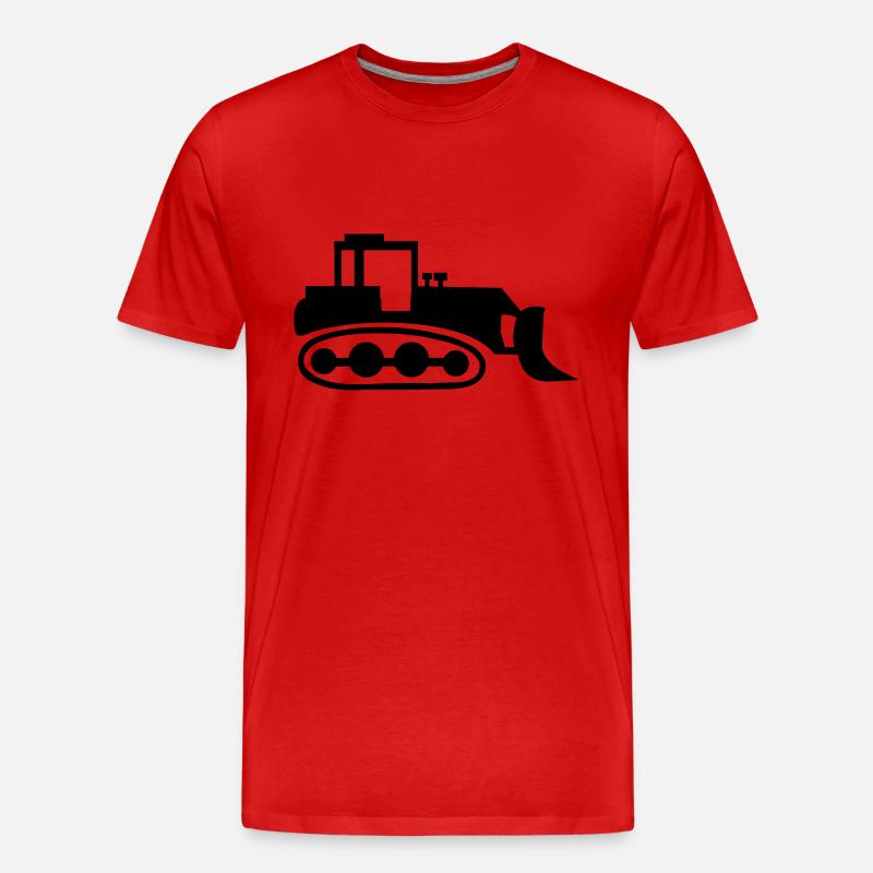 bagger_01 - Männer Premium Bio T-Shirt - Rot