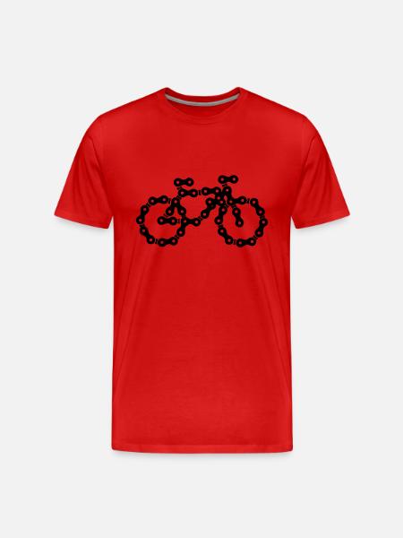 fahrrad - Men's Premium Organic T-Shirt - red