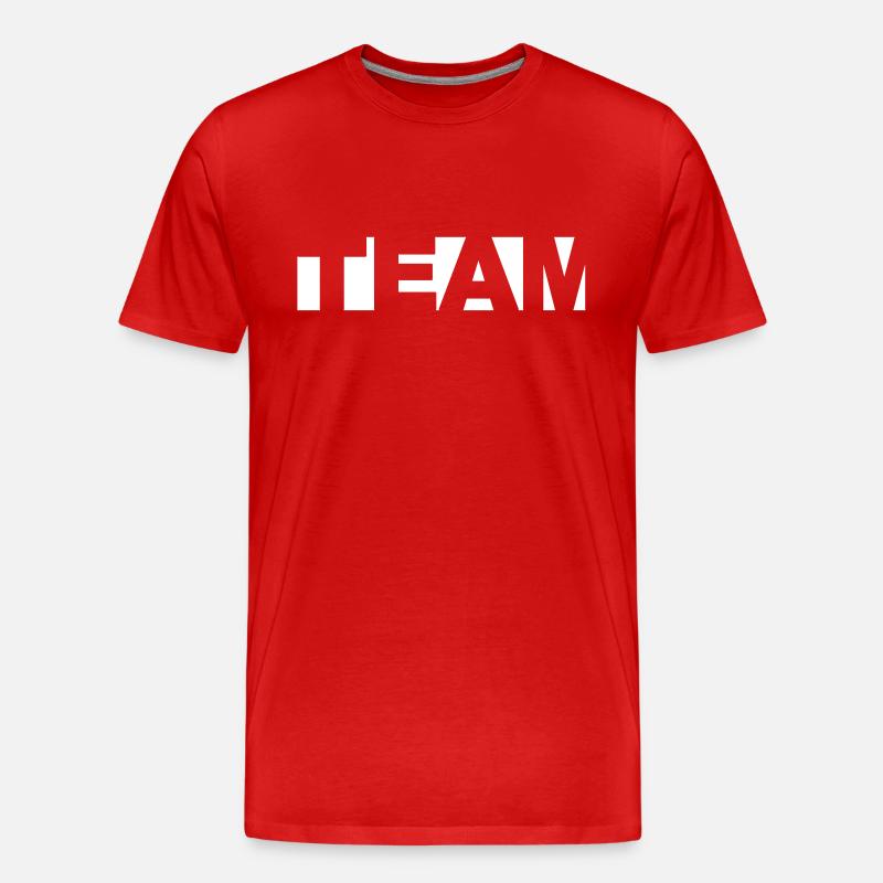 Team - Männer Premium Bio T-Shirt - Rot