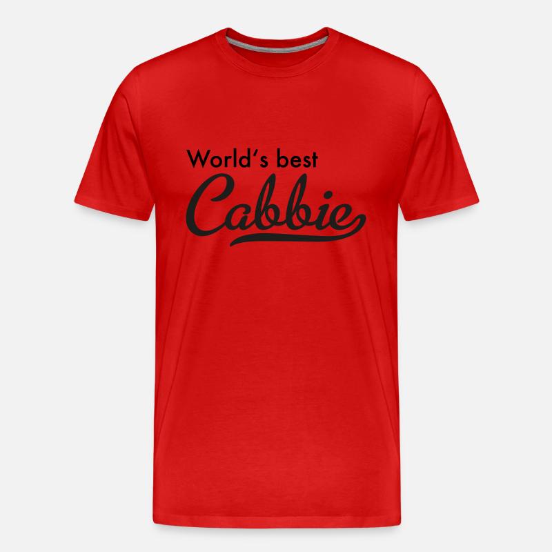 Cabbie - Männer Premium Bio T-Shirt - Rot