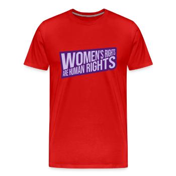 citation féministe sur les droits des femmes - T-shirt bio Premium Homme - rouge - Devant - Damien (186cm)