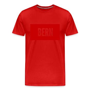 Bern - Männer Premium Bio T-Shirt - Rot - Vorne - Damien (186cm)