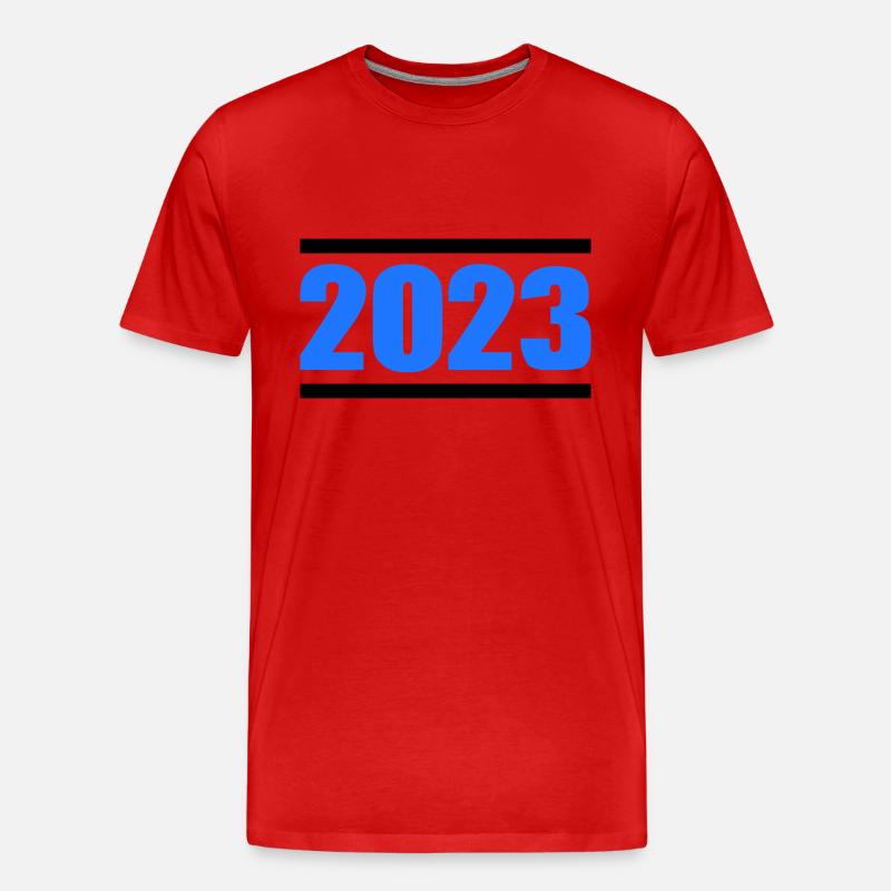 2023 - Männer Premium Bio T-Shirt - Rot