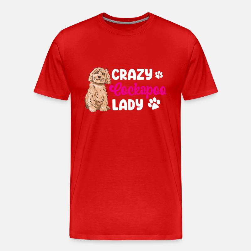 Cockapoo Hund - Männer Premium Bio T-Shirt - Rot