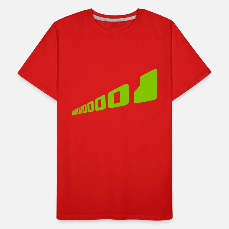 Langage de programme de code binaire T-shirt bio Premium Homme