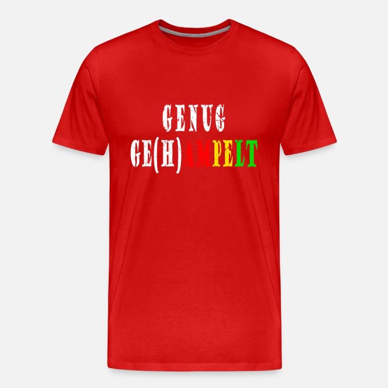 GENUG GE(H)AMPELT Ampel-Protest - Männer Premium Bio T-Shirt - Rot