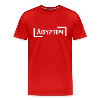 Égypte - T-shirt bio Premium Homme - rouge - Devant - Damien (186cm)