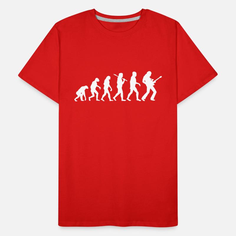 Evolution Rock Guitar Men's Premium Organic T-Shirt