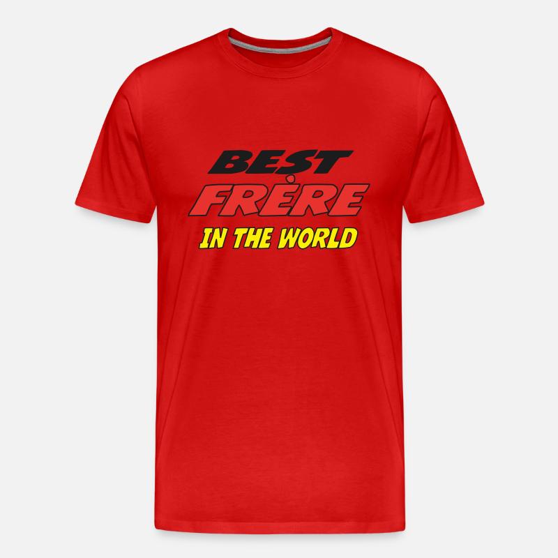 Bester Bruder der Welt - Männer Premium Bio T-Shirt - Rot