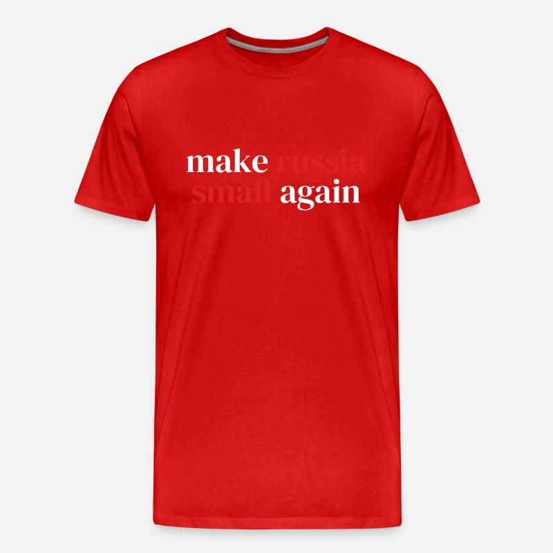 make russia small again - Männer Premium Bio T-Shirt - Rot