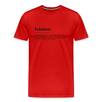 Définition de Talahon - T-shirt bio Premium Homme - rouge - Devant - Damien (186cm)