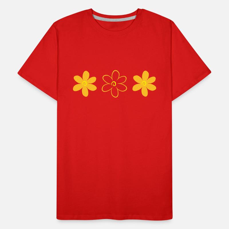 Blume Männer Premium Bio T-Shirt
