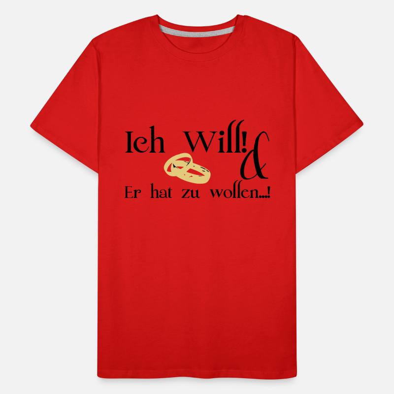 Ich will Männer Premium Bio T-Shirt