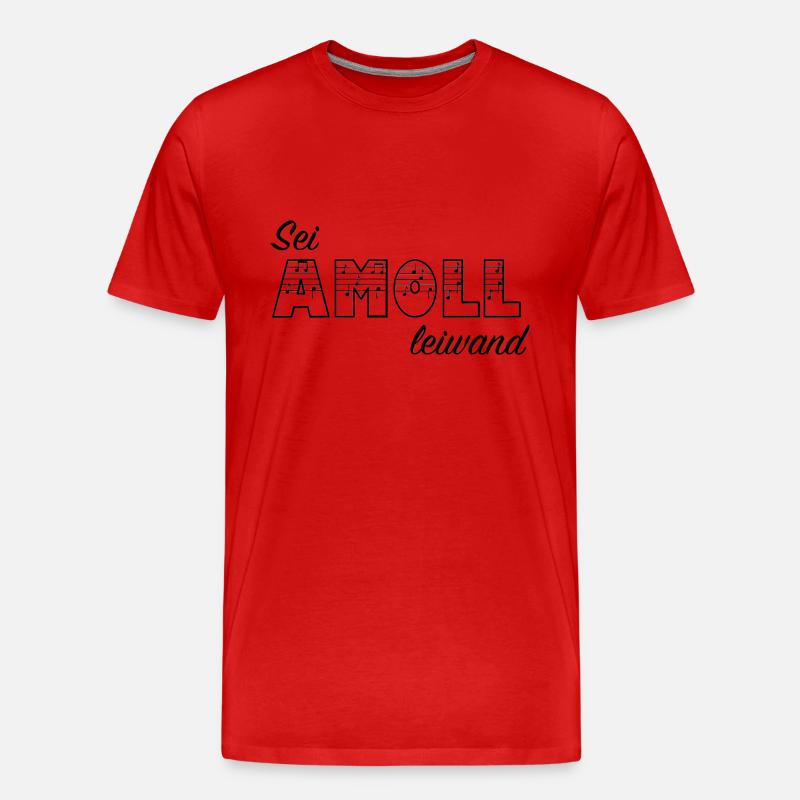Sei AMOLL leiwand - Männer Premium Bio T-Shirt - Rot