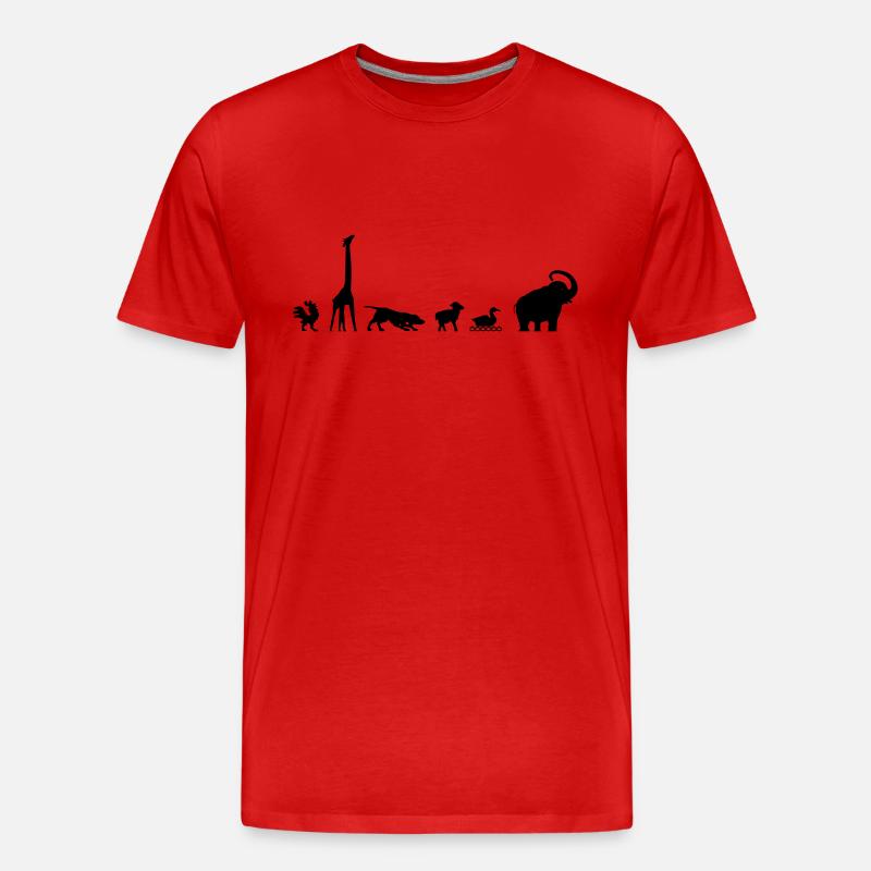 Arche, evolution - Männer Premium Bio T-Shirt - Rot