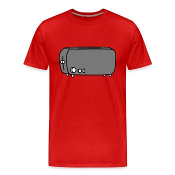 toaster brot toasten - Männer Premium Bio T-Shirt - Rot - Vorne - Damien (186cm)