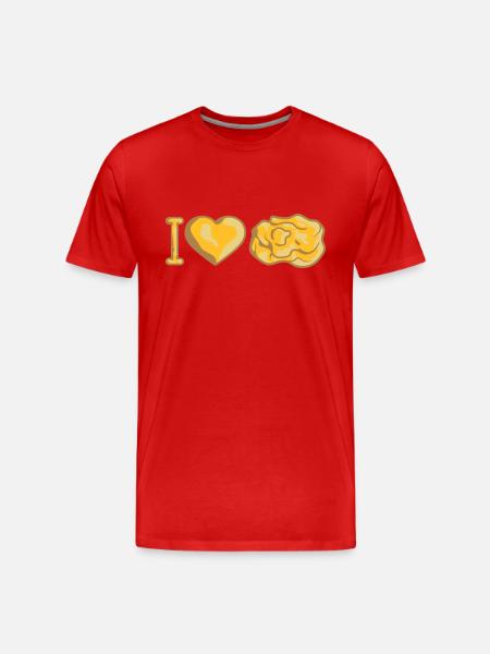 I love gold - Men's Premium Organic T-Shirt - red