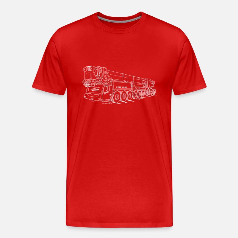 LTM 1750/9.1 Hell - Männer Premium Bio T-Shirt - Rot