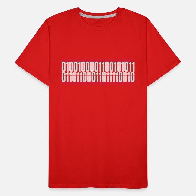 Binär Code Programm Sprache Männer Premium Bio T-Shirt