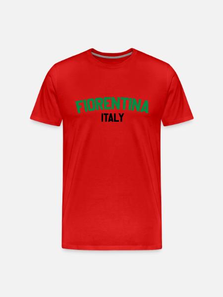 Fiorentina Italien - Männer Premium Bio T-Shirt - Rot