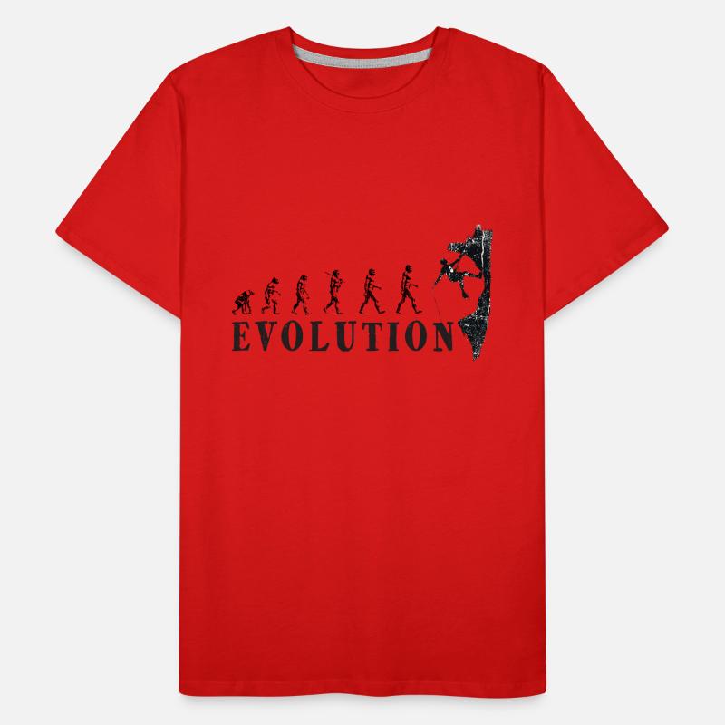 Evolution Klettern Männer Premium Bio T-Shirt