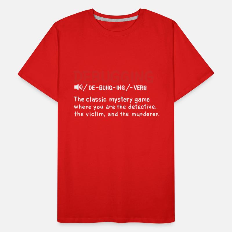 Debugging-Wörterbuch im Stil der Definition Männer Premium Bio T-Shirt