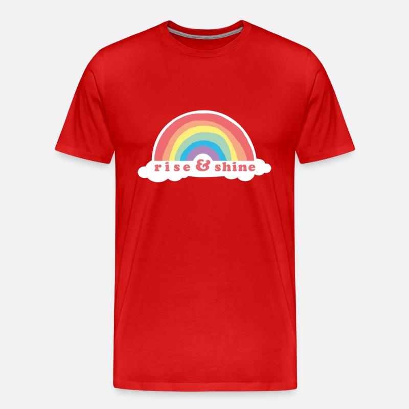 Aufstieg & Glanz - Männer Premium Bio T-Shirt - Rot