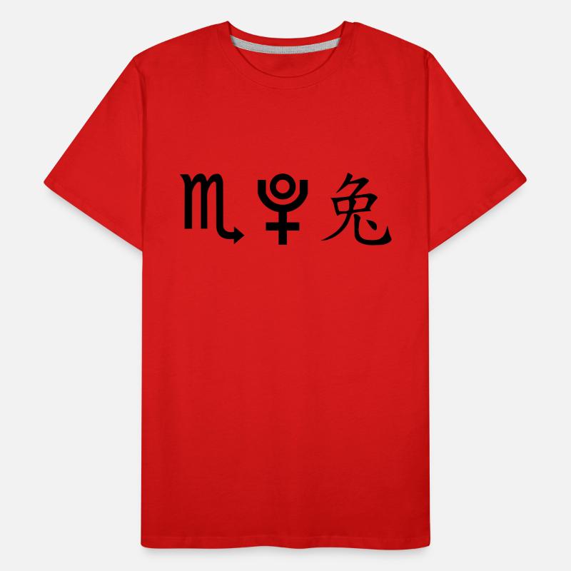Scorpio Pluto Rabbit Men's Premium Organic T-Shirt