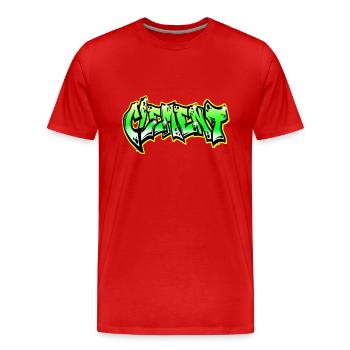 Graffiti Clement - T-shirt bio Premium Homme - rouge - Devant - Damien (186cm)