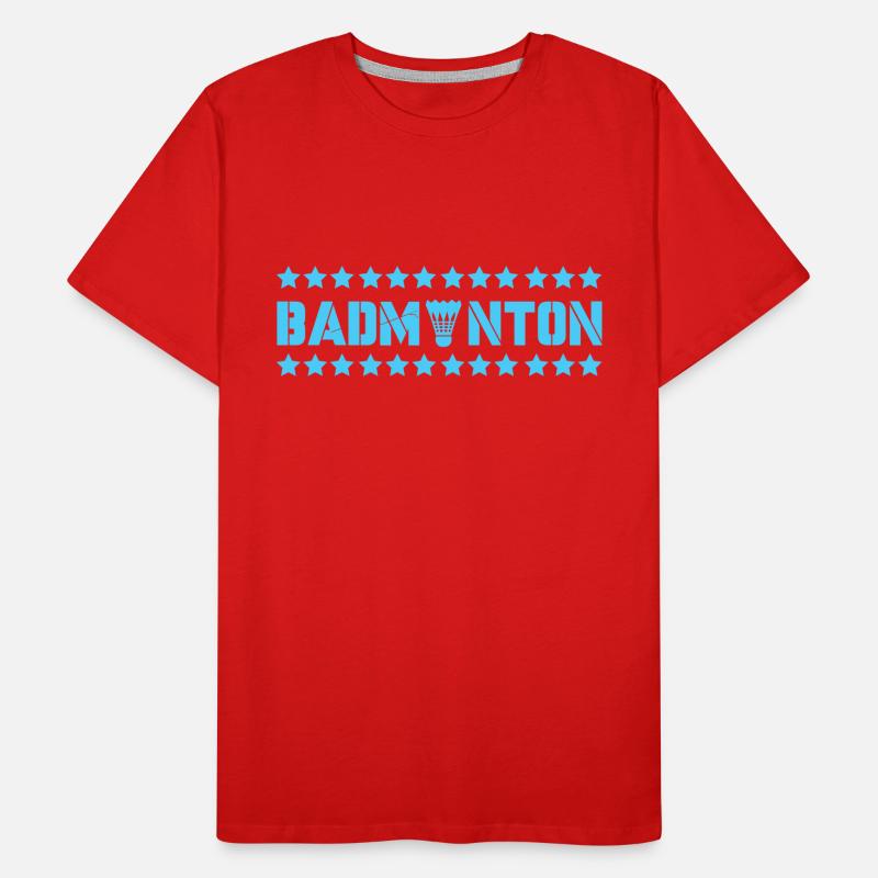 badminton Männer Premium Bio T-Shirt