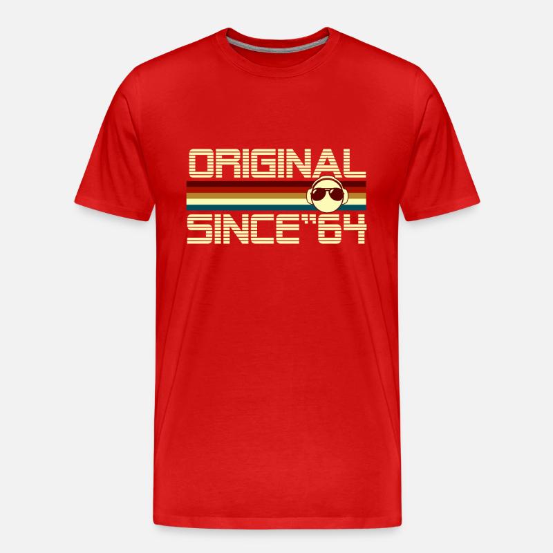 Seit 64 - Männer Premium Bio T-Shirt - Rot