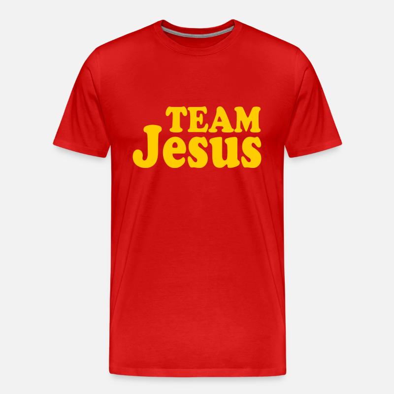 Team jesus - Männer Premium Bio T-Shirt - Rot
