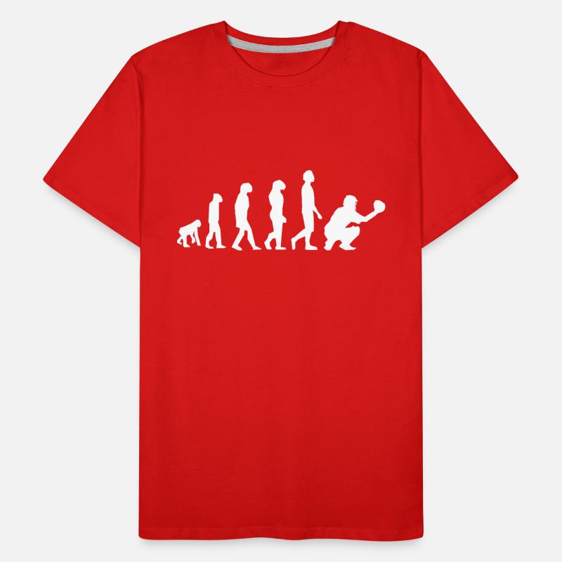Evolution Baseball - Ligne de développement T-shirt bio Premium Homme