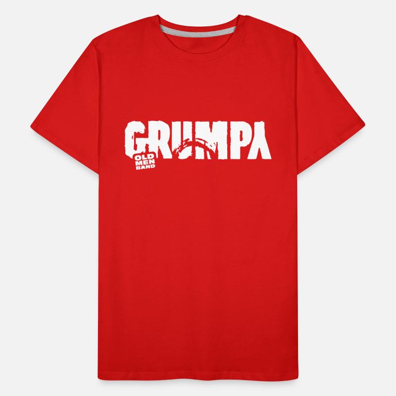 GRUMPY white Männer Premium Bio T-Shirt