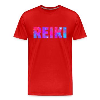 Reiki Reiki Praticien Guérison énergétique - T-shirt bio Premium Homme - rouge - Devant - Damien (186cm)