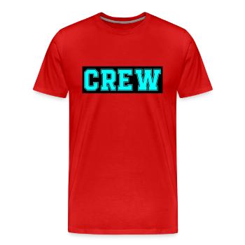Équipage - T-shirt bio Premium Homme - rouge - Devant - Damien (186cm)
